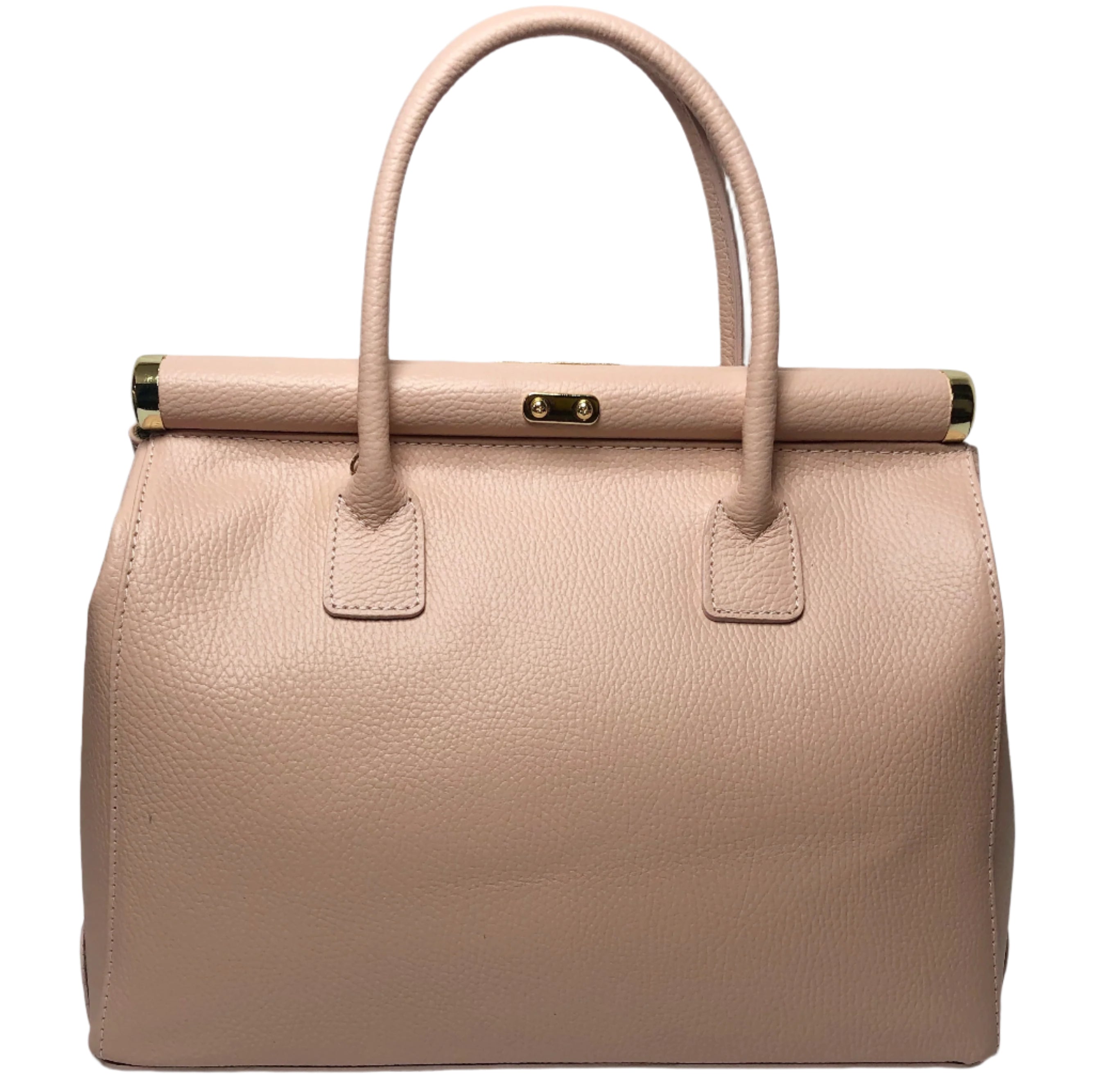 Caterina Rose Pink Leather Handbag