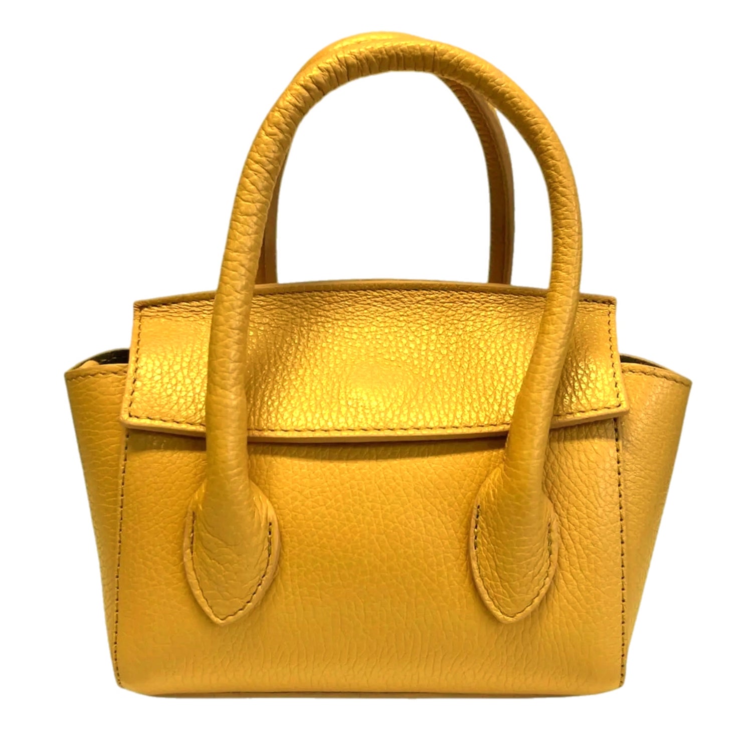 Martina Giallo Leather Handbag