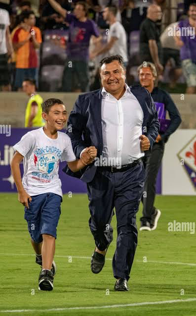 "Joe Barone Foundation" Mens Red Howlite with Pavé Soccer Ball