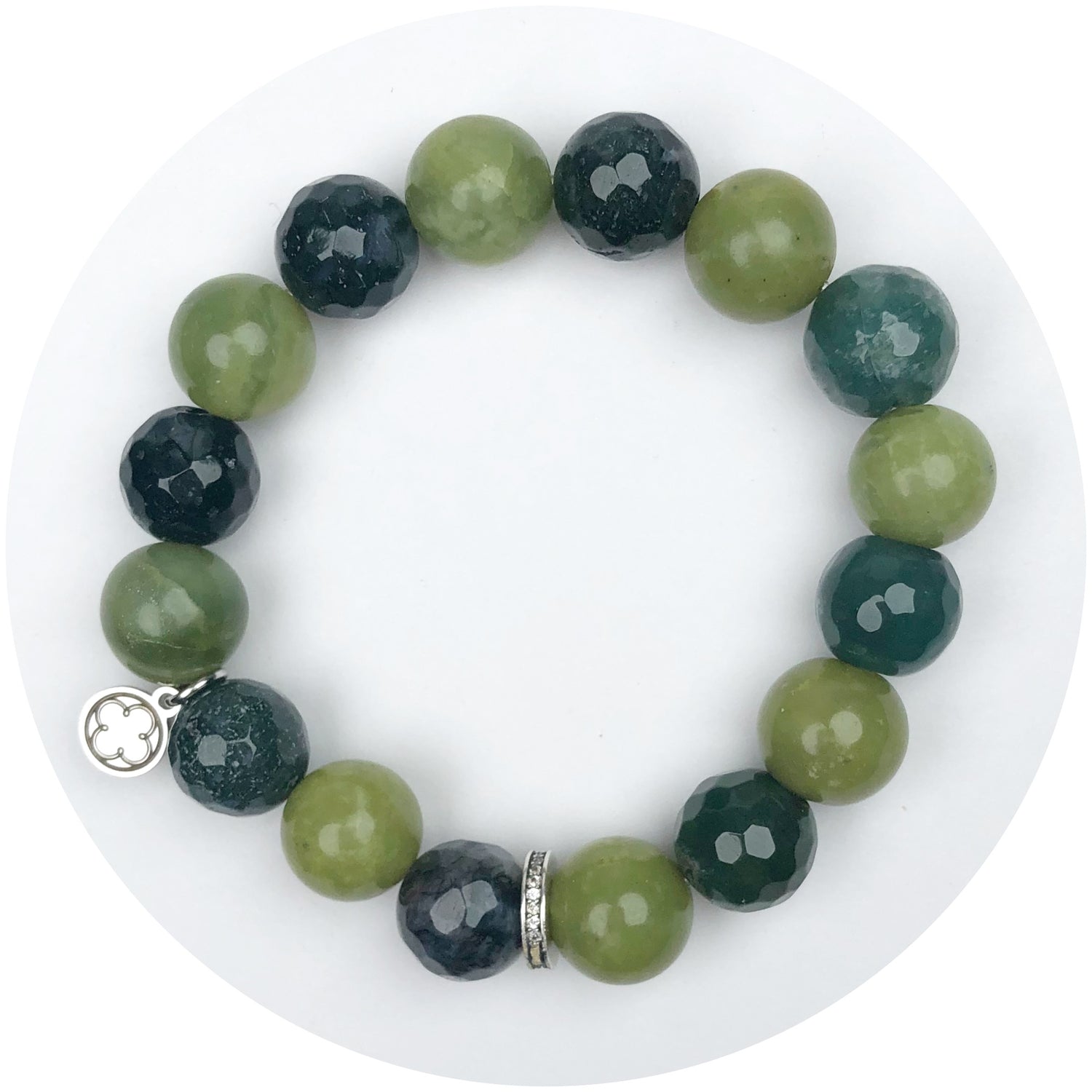 Mixed Meadow Verdant with Silver Spacer