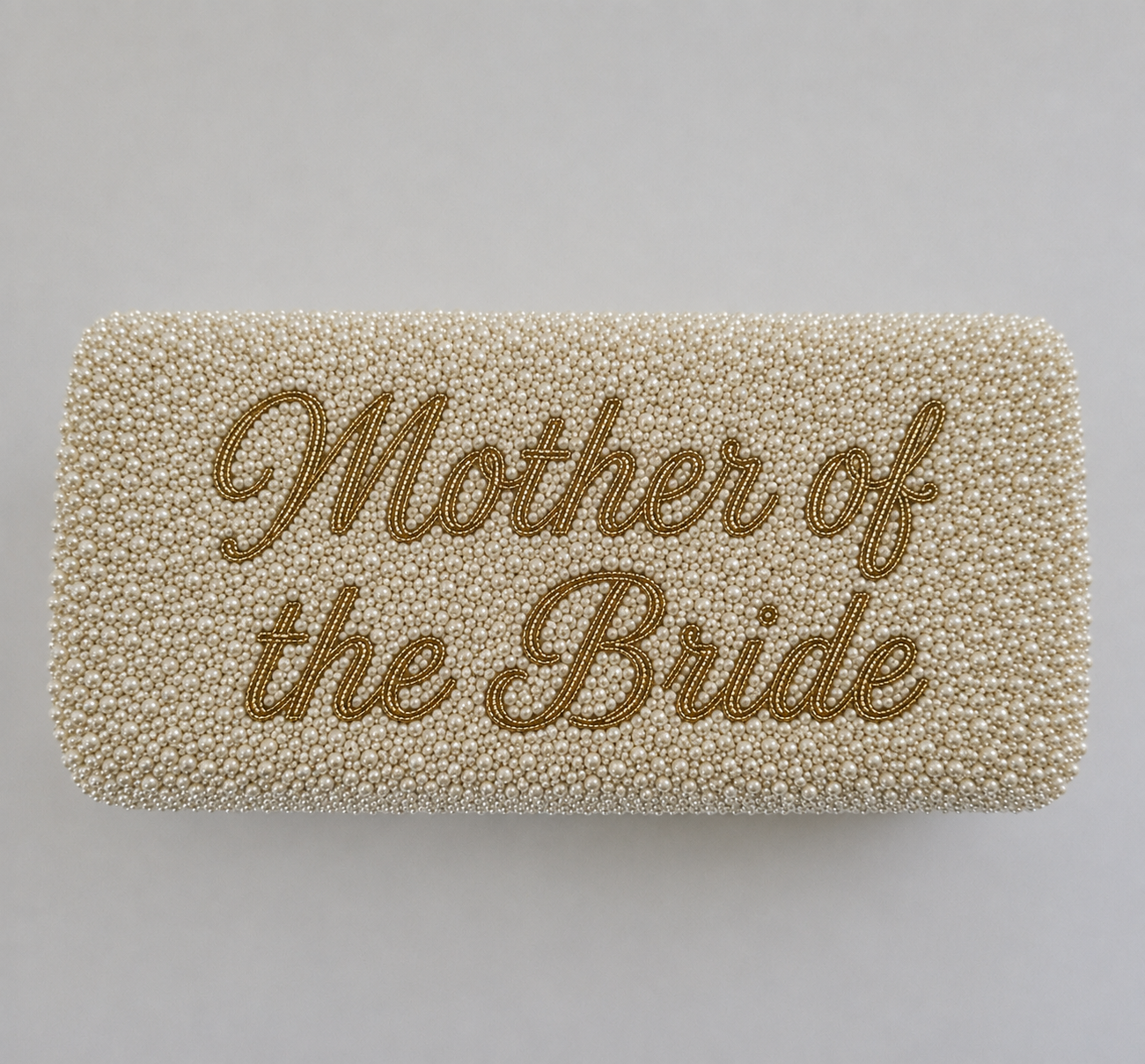 Bettina Beaded Pearl Bridal Customizable Clutch