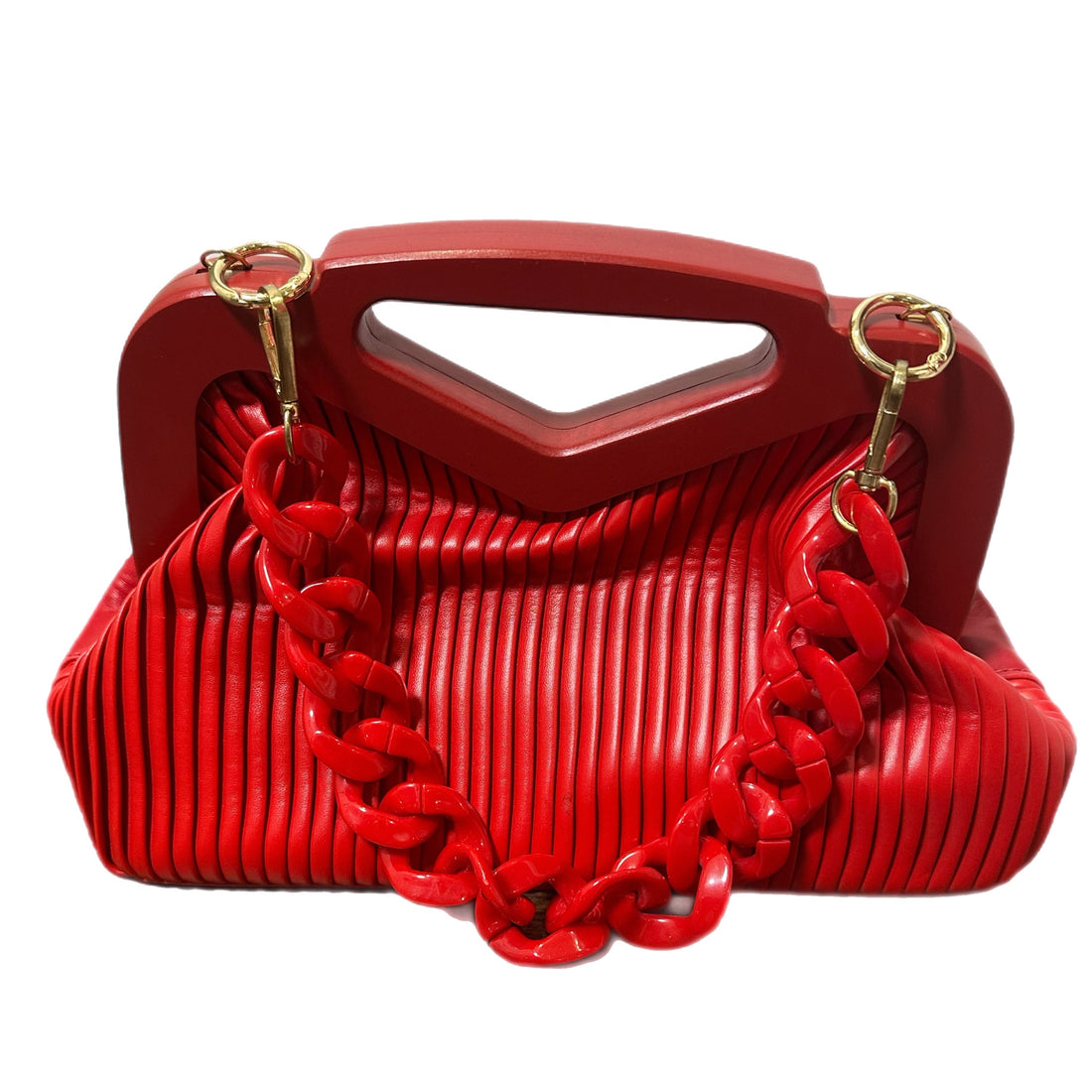 Kendall Red Leather Handbag