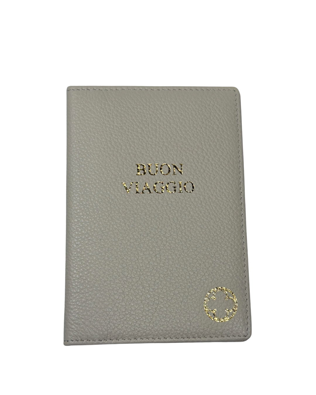 White Leather Passport Cover
