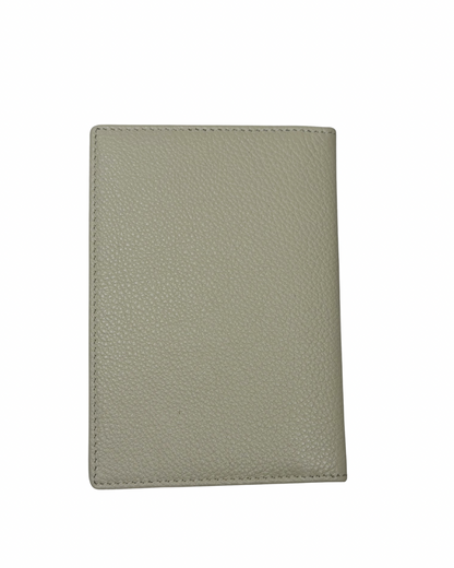 White Leather Passport Cover