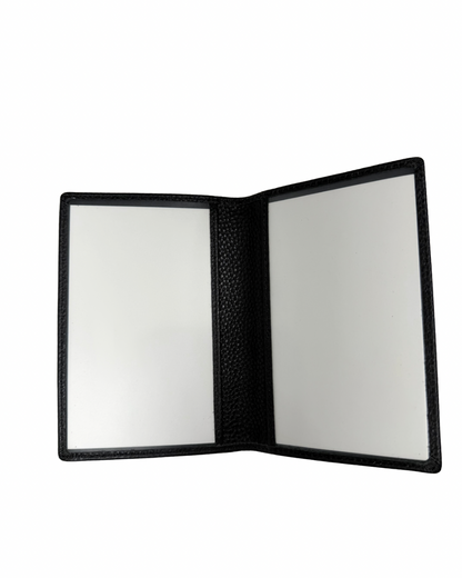 Black Leather Passport Cover