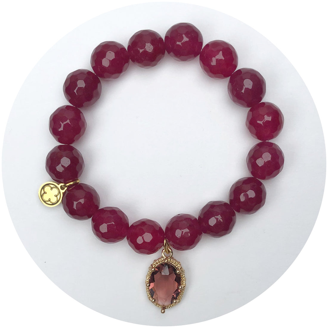 Marsala Jade with Red Garnet Hidden Gem