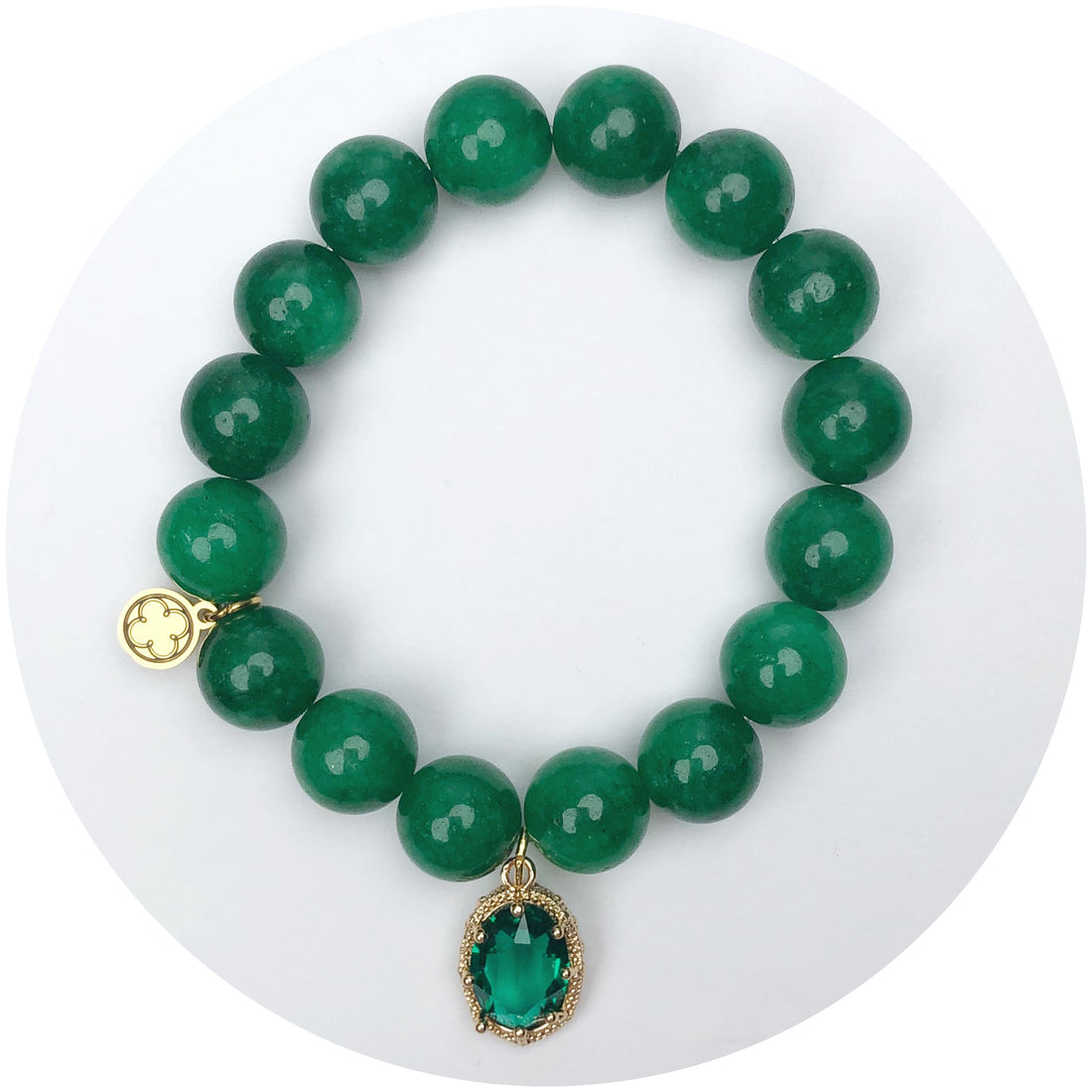 Emerald Green Jade with Emerald Hidden Gem