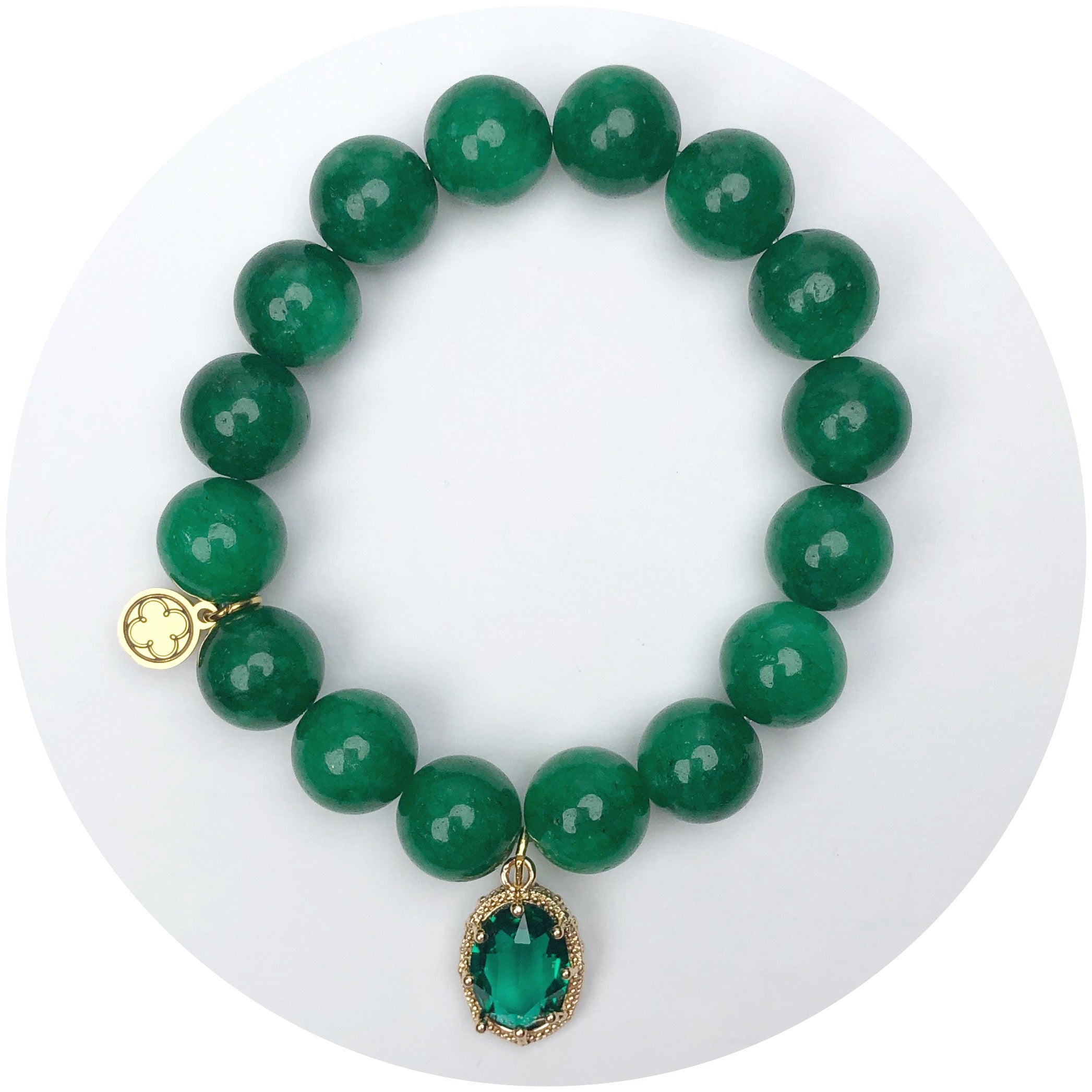 Emerald Green Jade with Emerald Hidden Gem