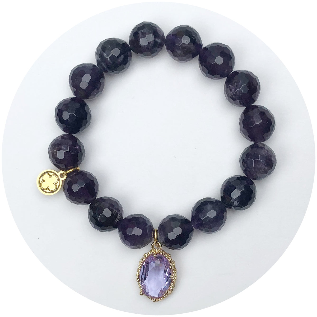 Amethyst with Purple Hidden Gems