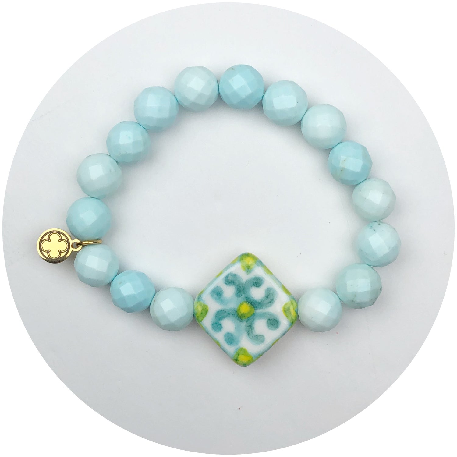 Seafoam Teal and Mint Skyveil Tile Ceramic