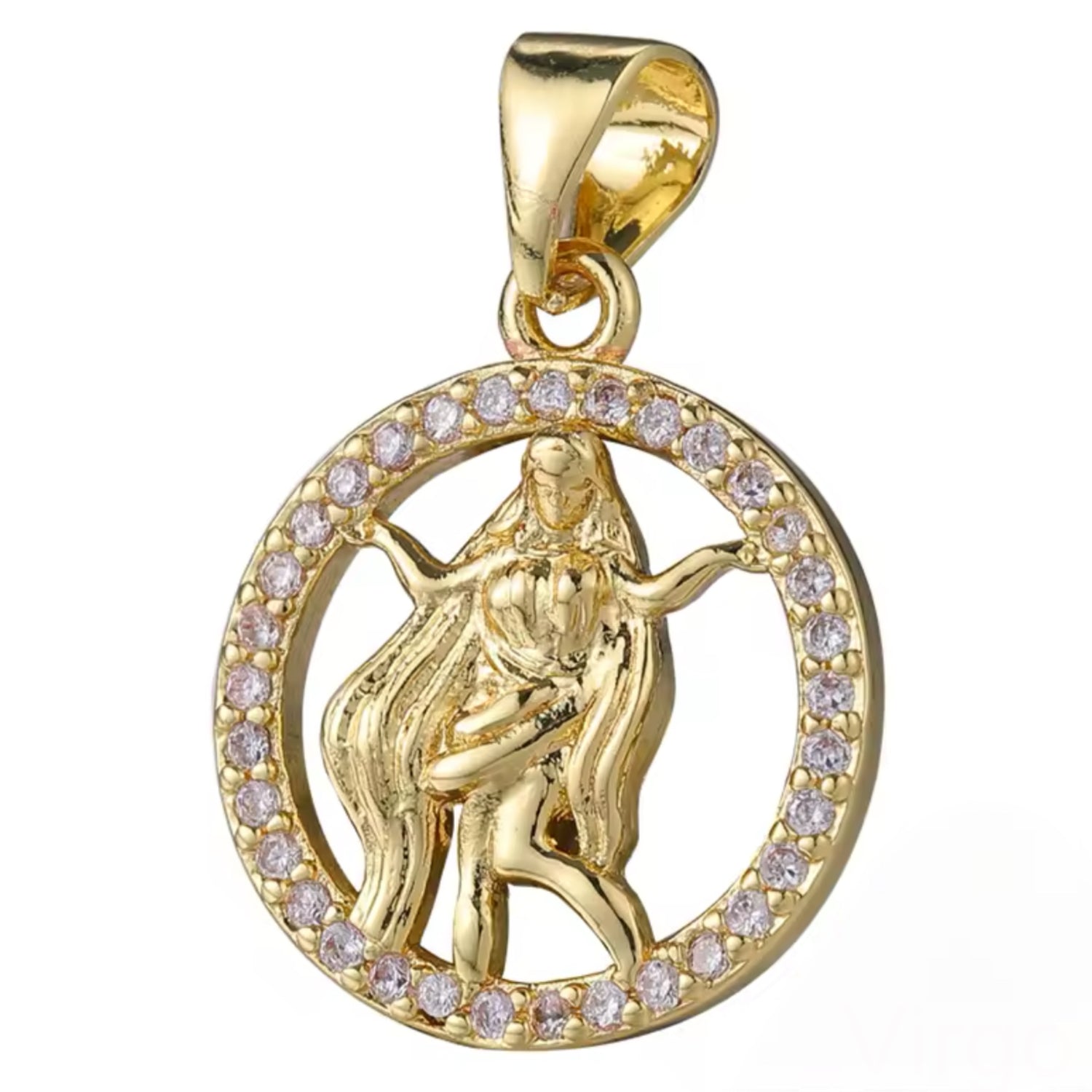 Pavé Virgo Pendant