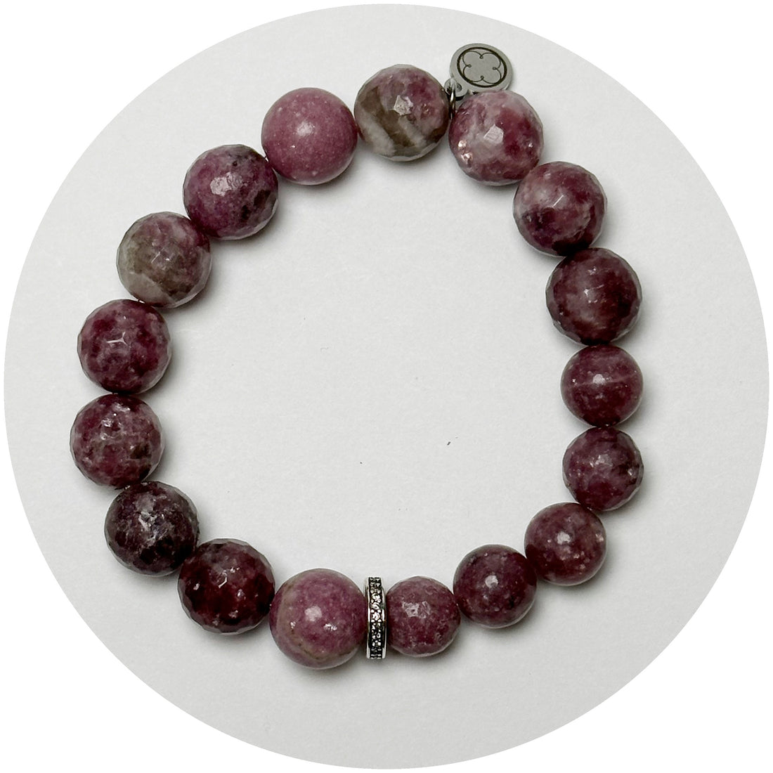 Lepidolite with Pavé Accent