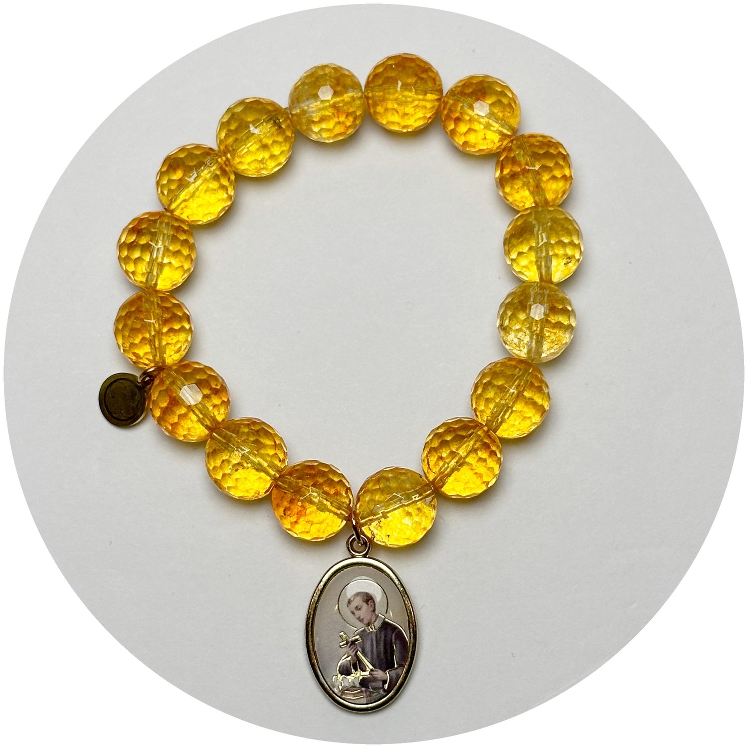 Citrine with St. Gerard Pendant