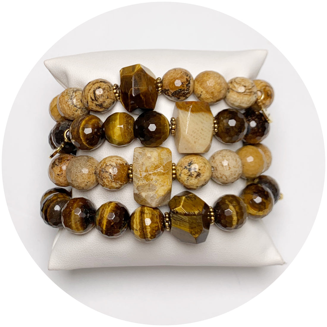 Picture Jasper &amp; Tiger Eye Rock Candy Armparty