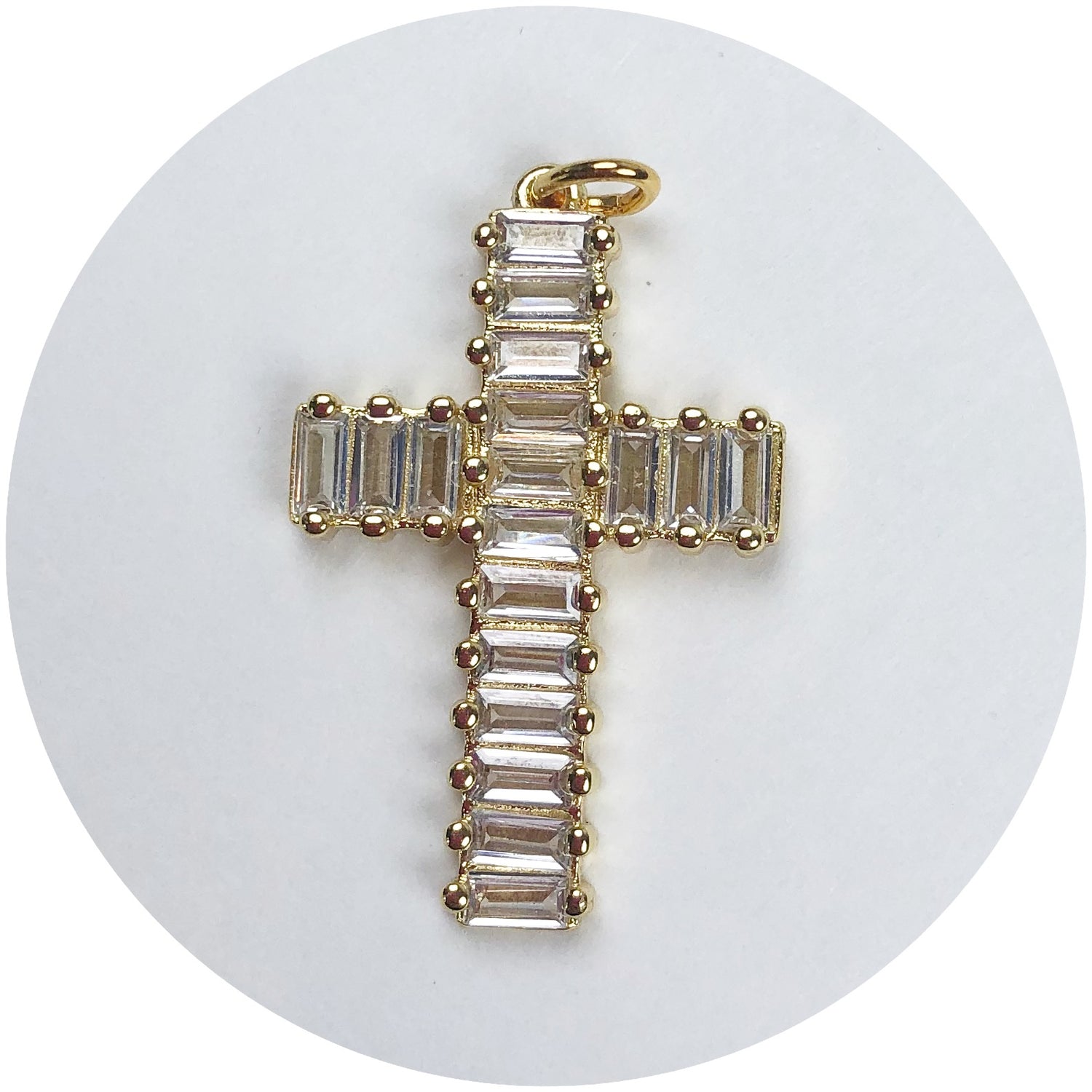 Baguette Cross Pendant