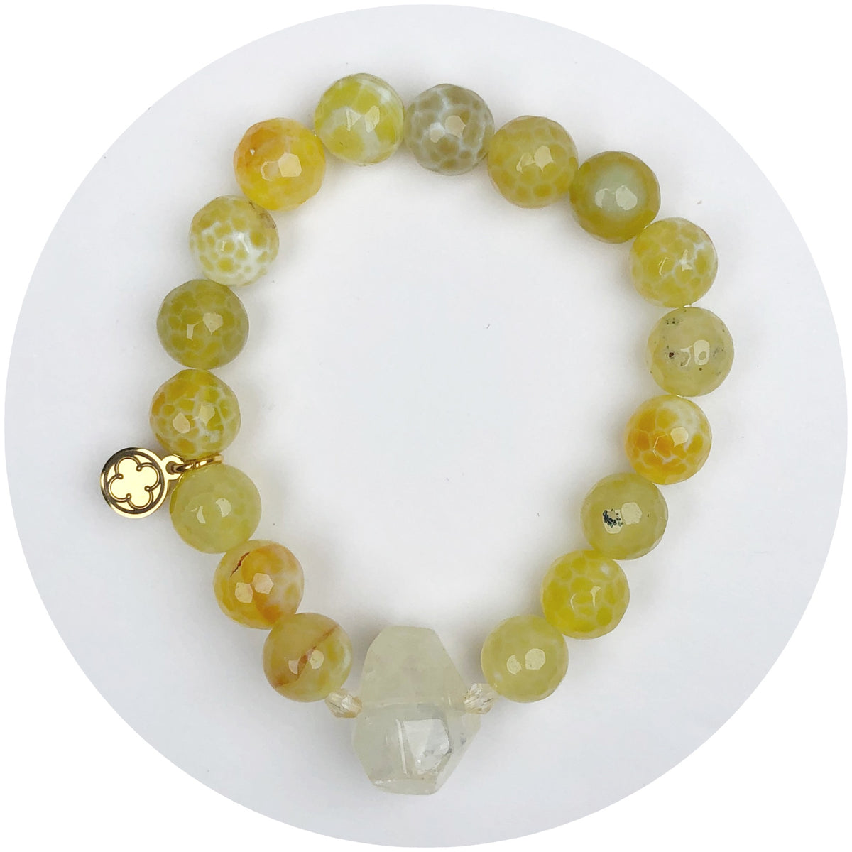 Citrus Marigold Jade with Golden Nugget