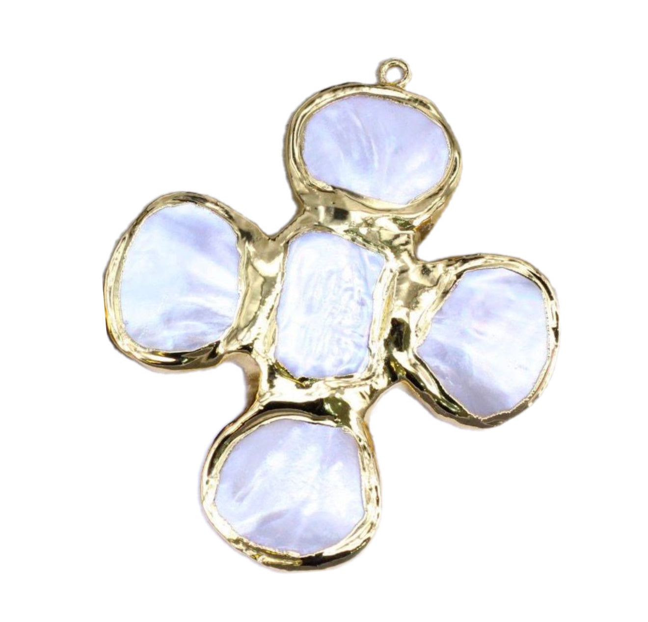 Freshwater Pearl Bezel Cross