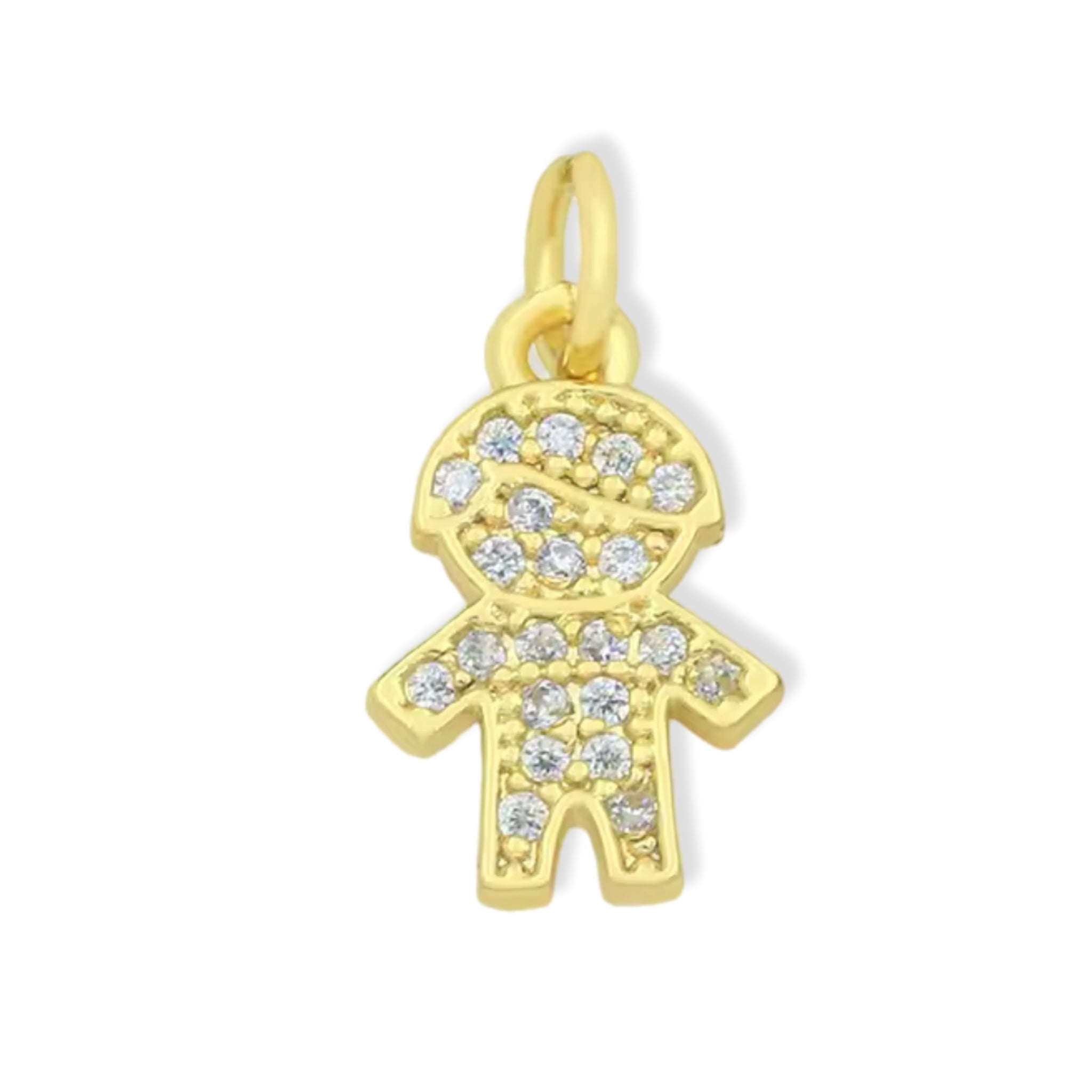 Pavé Little Boy Pendant