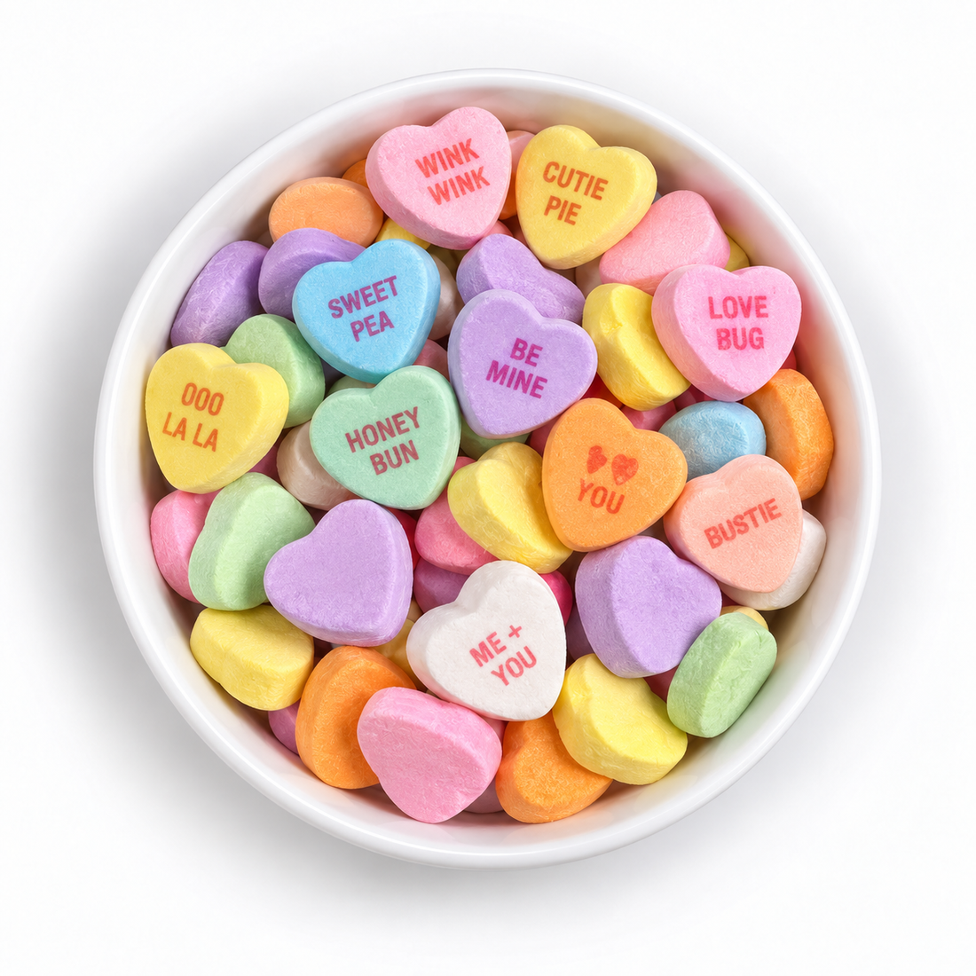 Candy Hearts Sweet Square