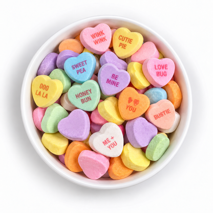Candy Hearts Sweet Square
