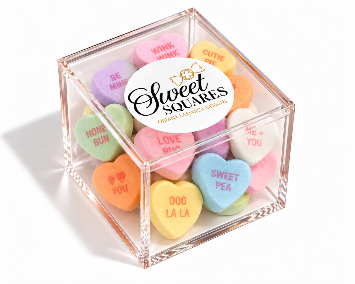 Candy Hearts Sweet Square