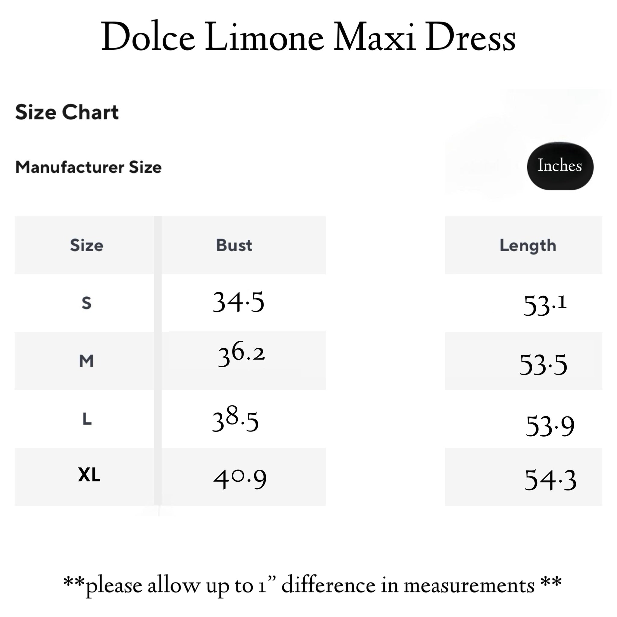 Dolce Limone Maxi Dress