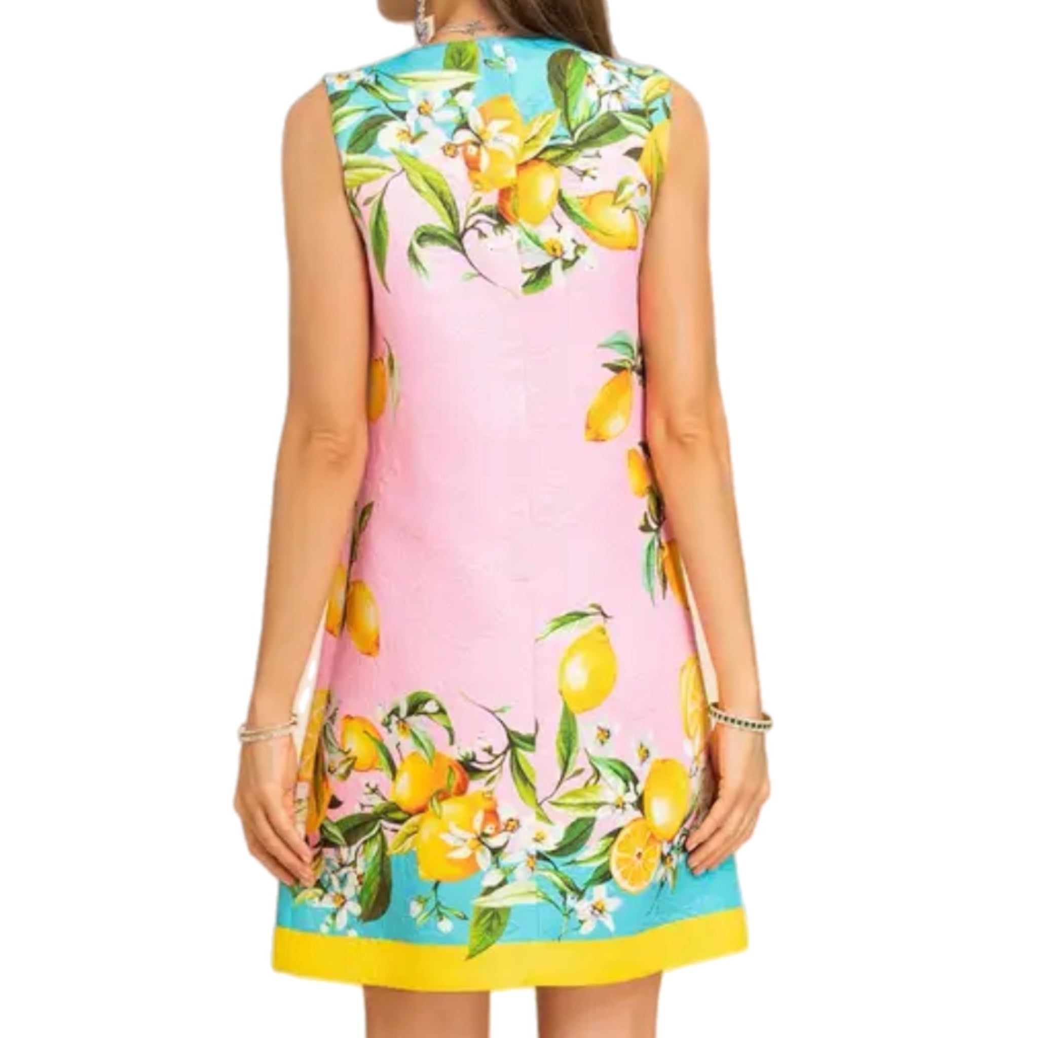 Pink Lemon Shift Dress My Sicilian Love Affair Oriana Lamarca Designs