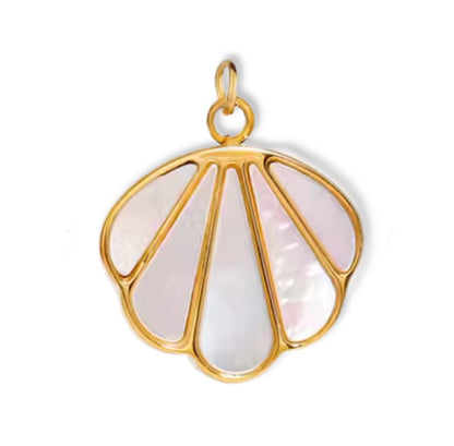 Mother of Pearl Clam Shell Pendant