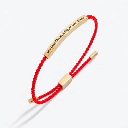 "One Door Closes, A Bigger One Opens" Adjustable Bracelet