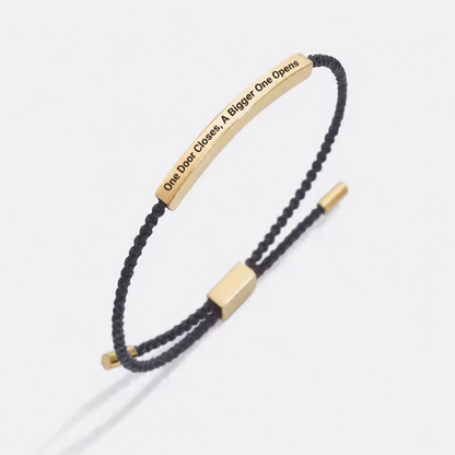 "One Door Closes, A Bigger One Opens" Adjustable Bracelet