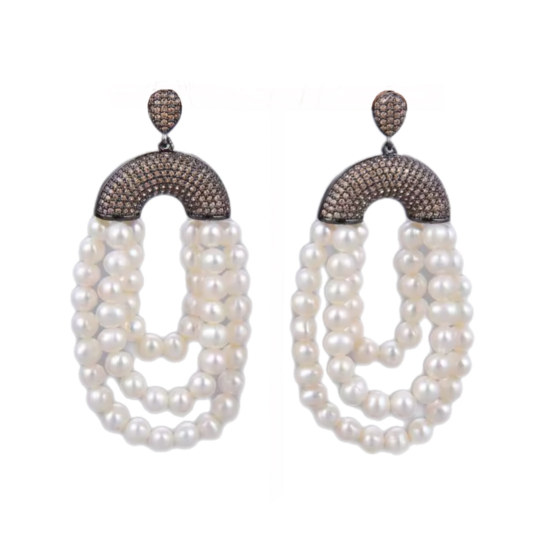 Pearl Curtain Earrings