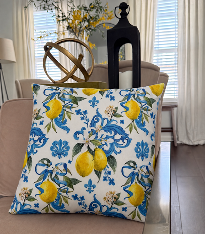 Sicilian Lemon Pillow Cover