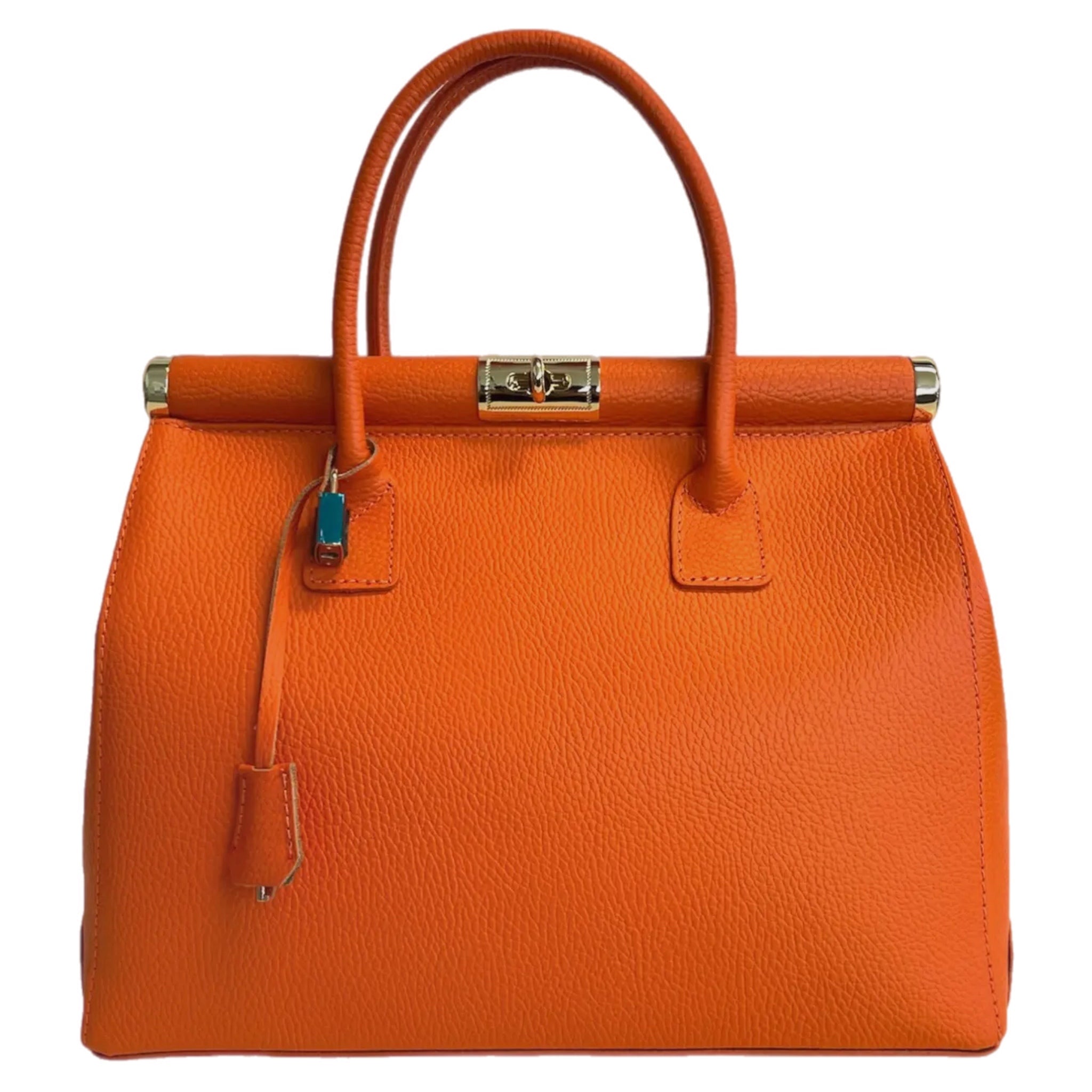 Caterina Orange Leather Handbag