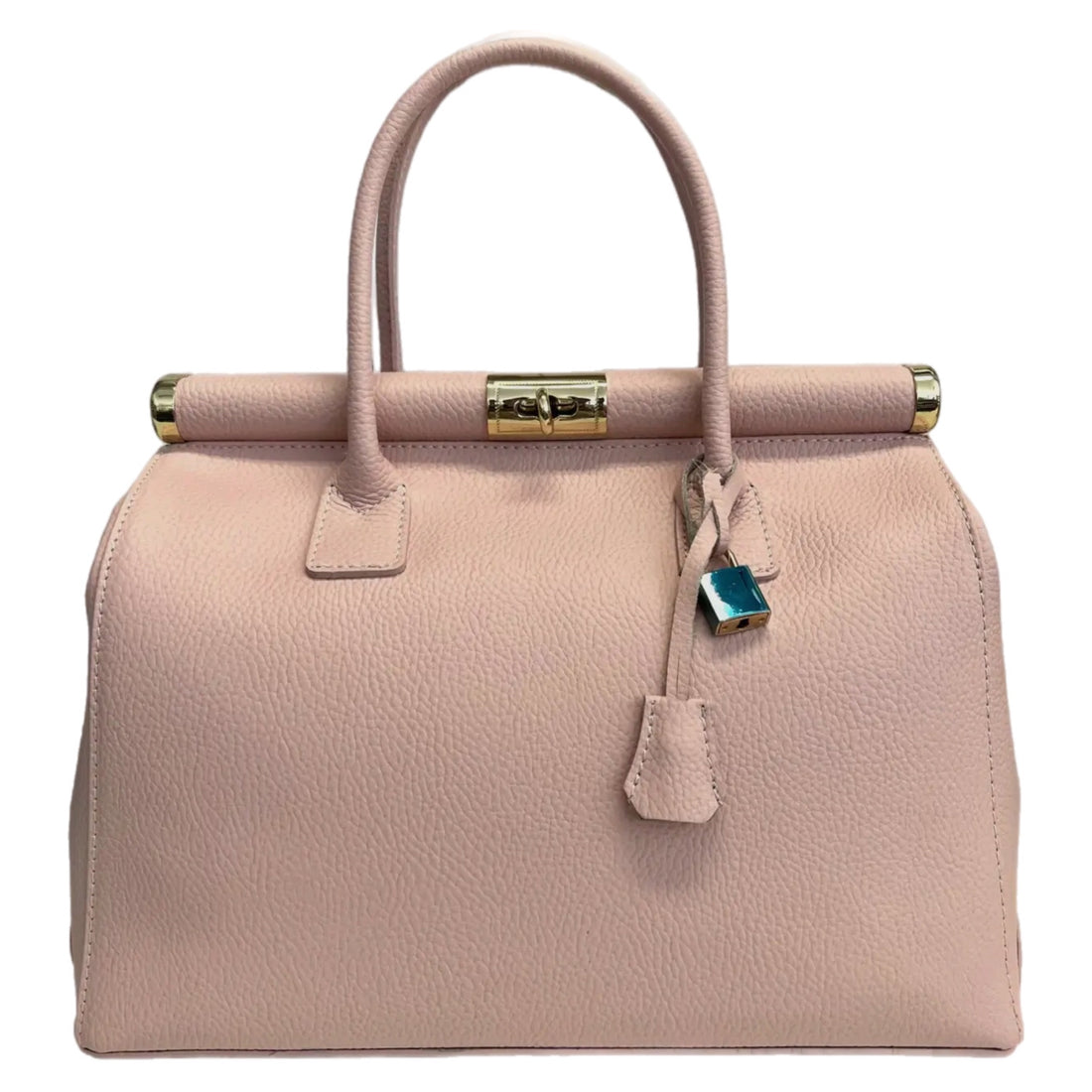 Caterina Rose Pink Leather Handbag