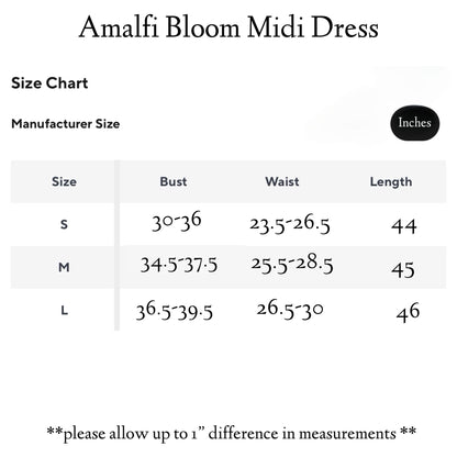Amalfi Bloom Midi Dress by Dolce Vita Chic