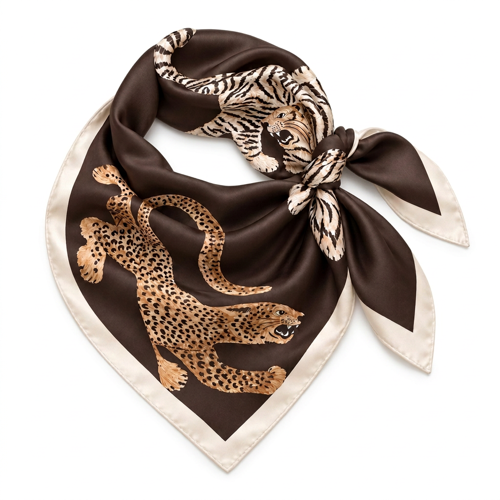 Wild Instinct Brown Petite Foulard