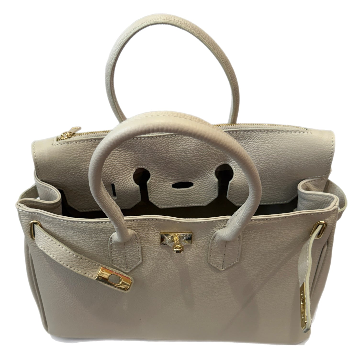 Monica Black Leather Handbag