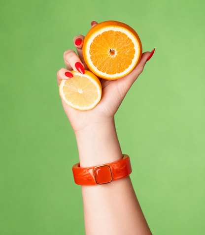 Valentina Fire Red Hinged Bangle