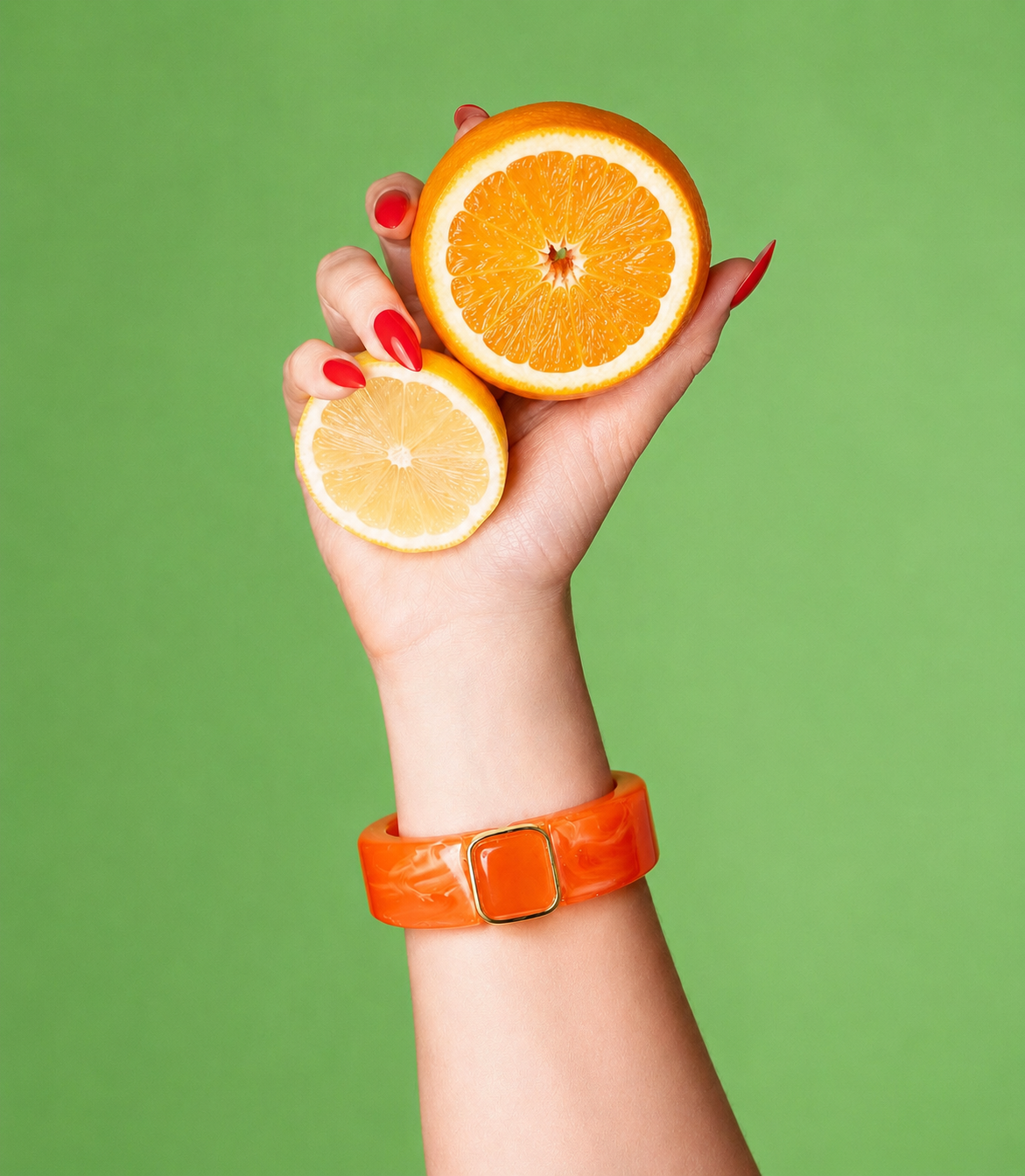 Valentina Fire Hinged Bangle