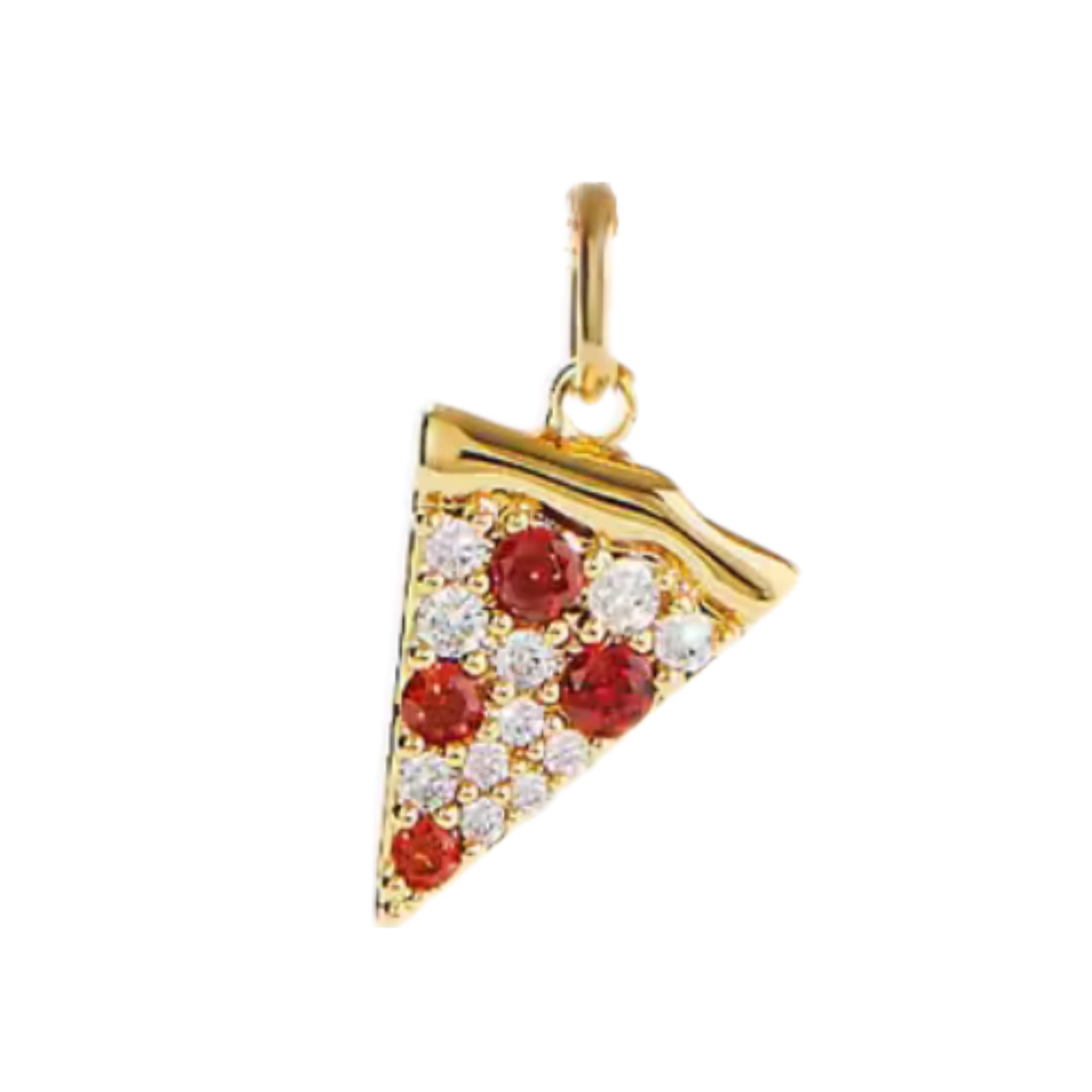 Pavé Pizza Pendant