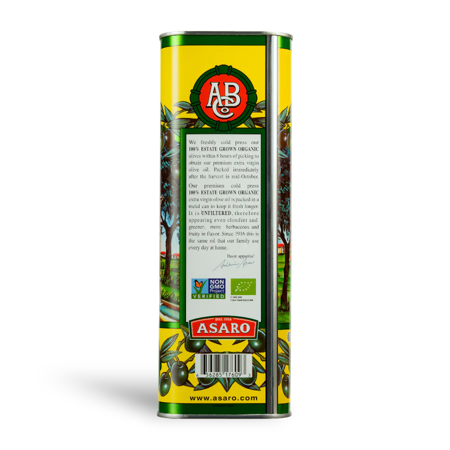 Partanna Organic Sicilian Olive Oil - 0.5 L - Oriana Lamarca LLC