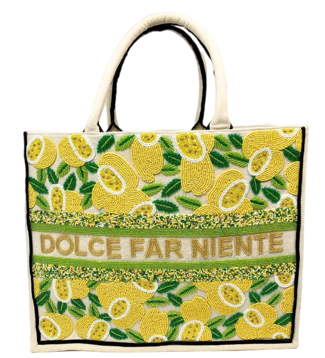 Bianca Lemon Customizable Beaded Bag – Oriana Lamarca Designs