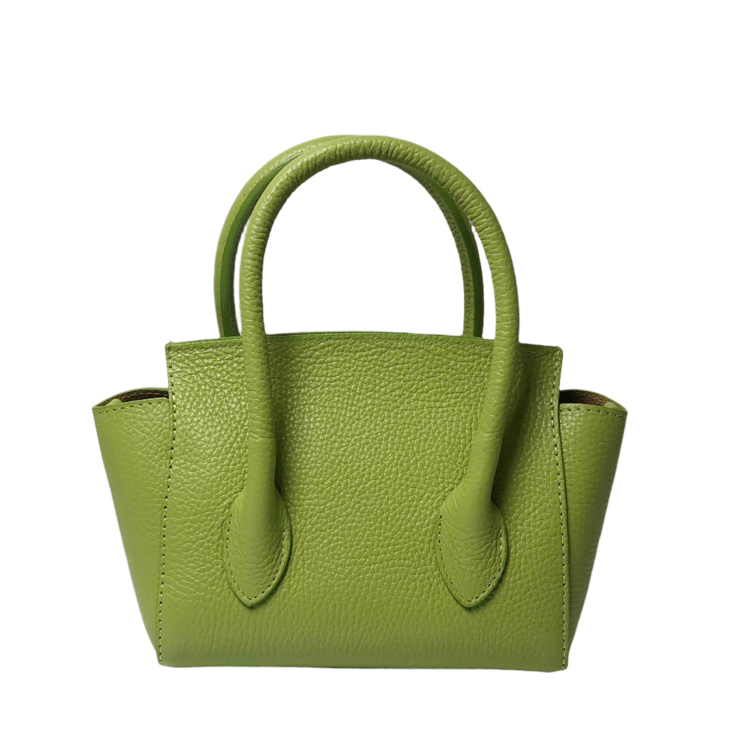 Martina Apple Green Leather Handbag – Oriana Lamarca Designs
