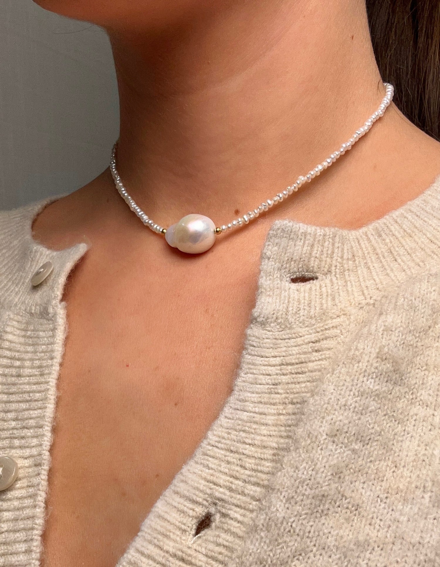 Baroque Pearl Choker
