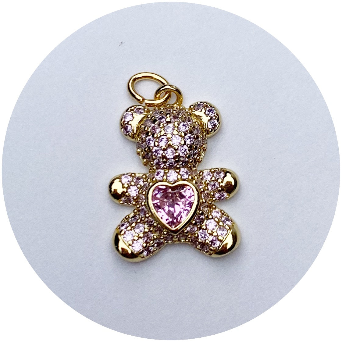 Pink Teddy Pendant