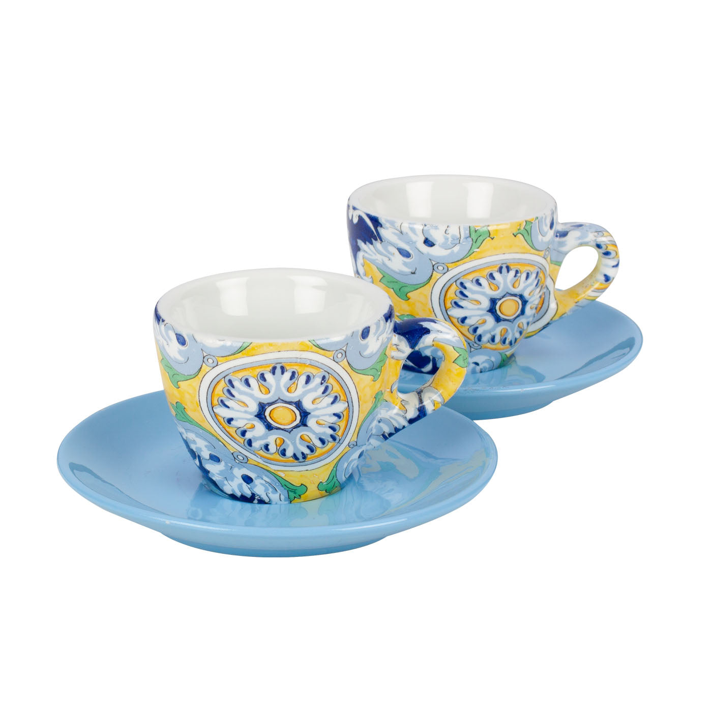 Mokavit "Taormina" Coffee Gift Box - 3 Cup Pot + 2 Sets of Cups