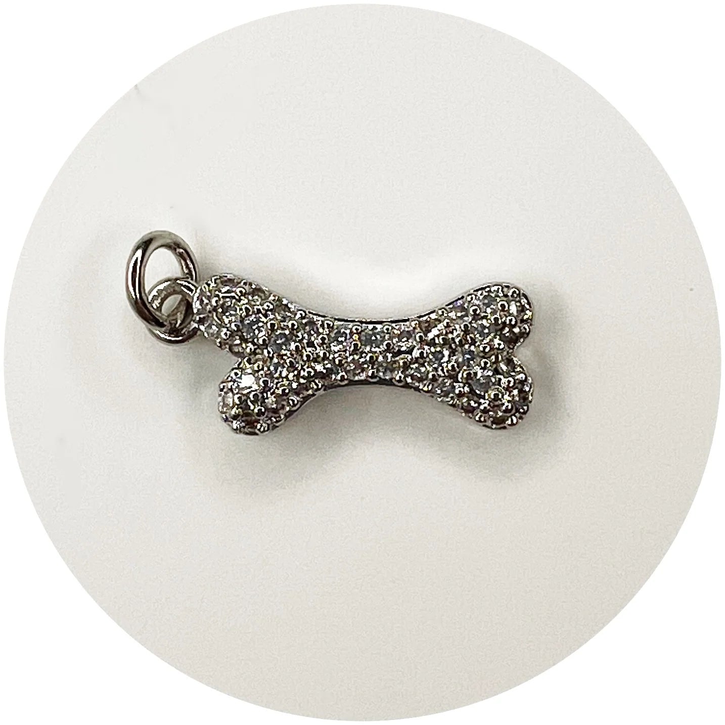 Pavé Dog Bone Pendant