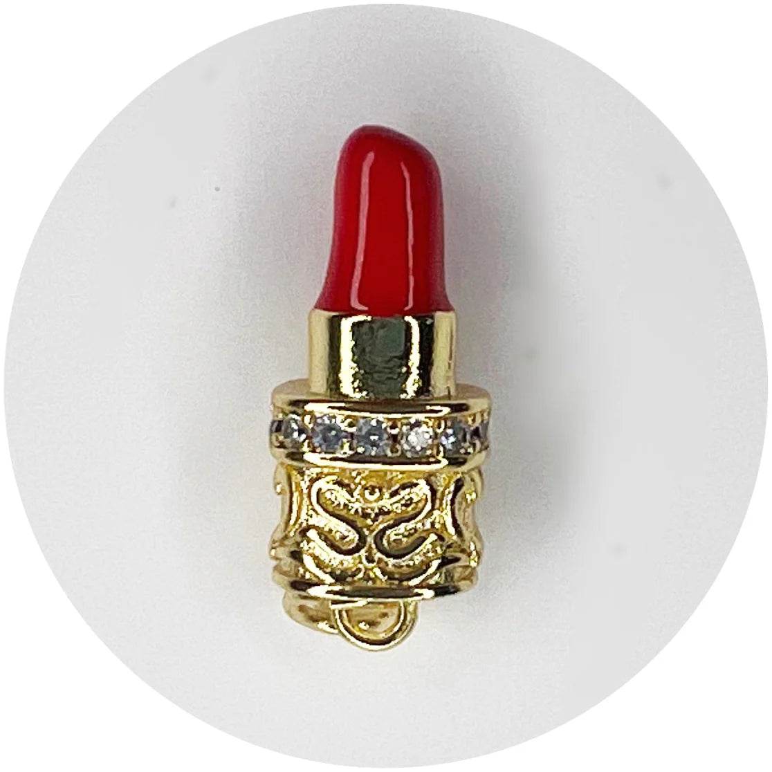 Pavé Lipstick Pendant