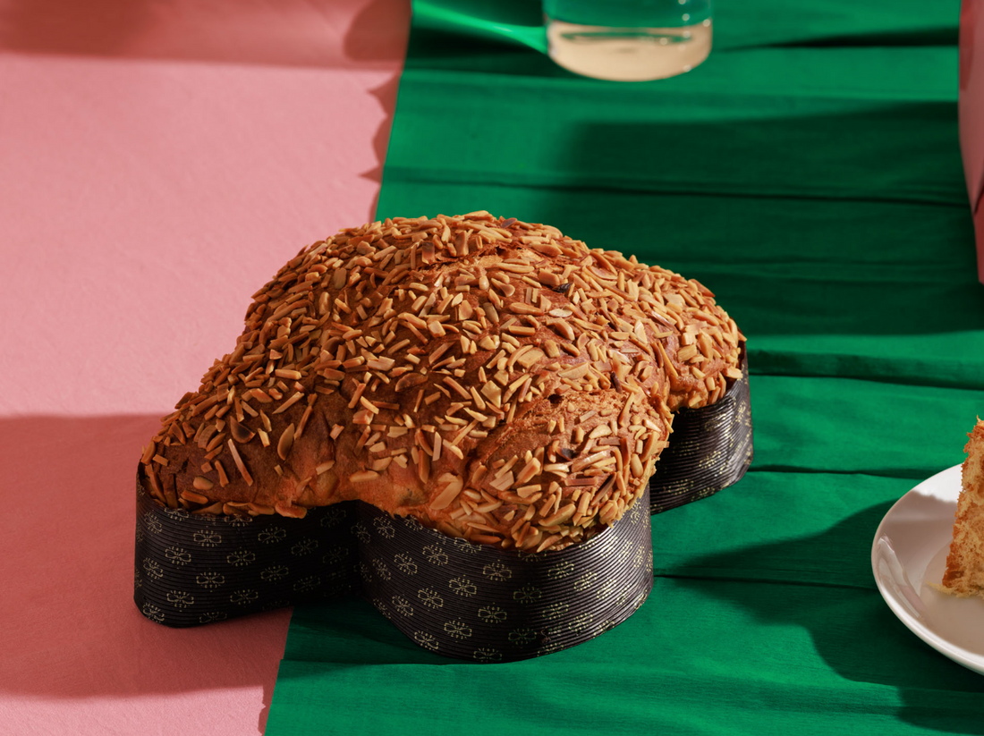 Fiasconaro Pesca Di Leonforte &amp; Mandorle Colomba Italian Easter Cake - 2 lbs