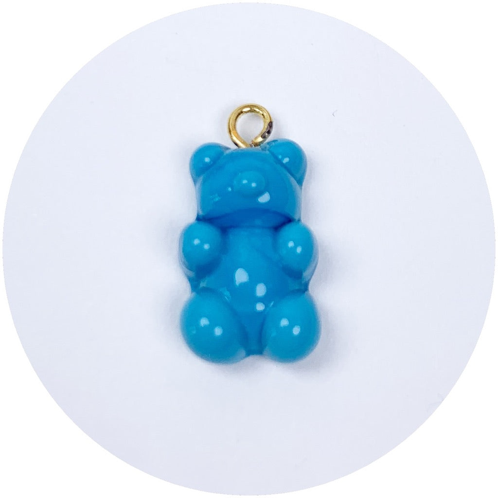 Blue Murano Glass Gummy Bear Pendant